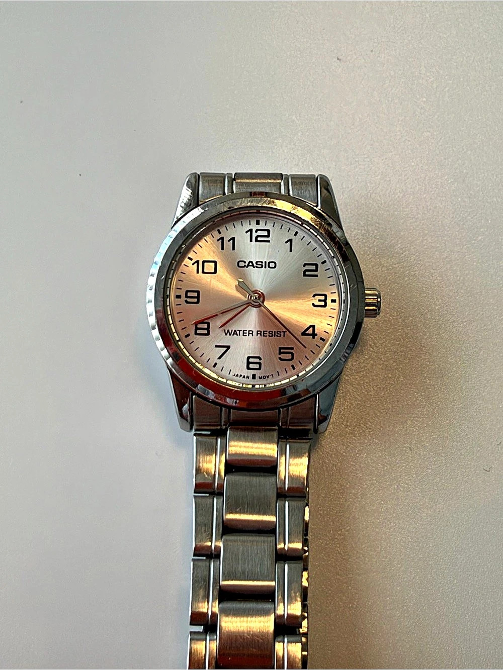 Casio LTP-1004 Analog Watch Silver & Gold